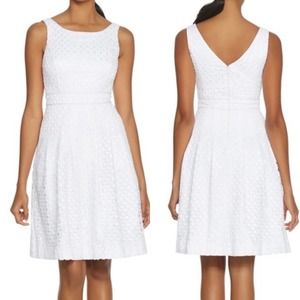 White House Black Market crocheted fit and flare